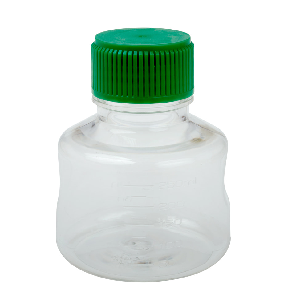 CELLTREAT 250mL Solution Bottle, Sterile, Individually Bagged, 24 Bottles per Case